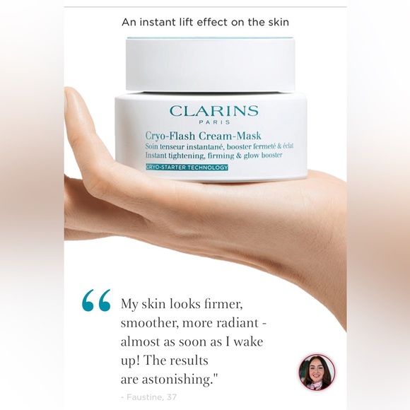 NEW Clarins Cryo-Flash Cream Mask 15ml - Picture 6 of 6